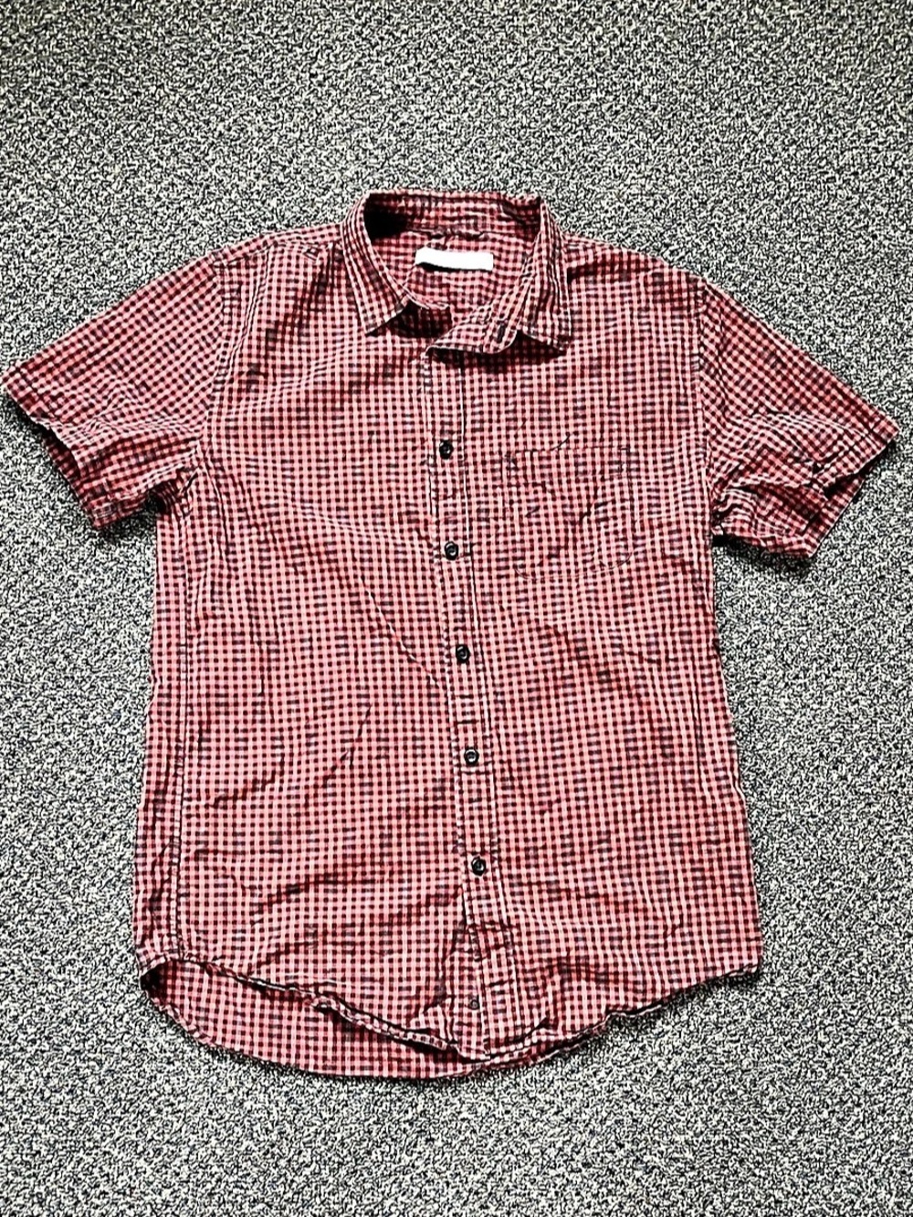 Outerknown Gingham Organic Cotton Shirt Size Small Like New